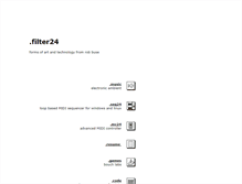 Tablet Screenshot of filter24.org